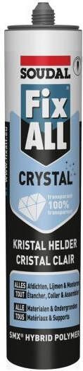 Soudal Fix All Crystal | Lijm- en voegkit | Transparant | 290 ml 110980