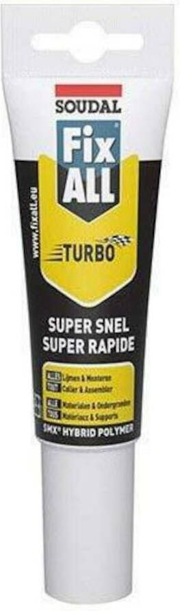 Soudal Fix ALL Turbo | Verlijmingskit | 125 ml 131079