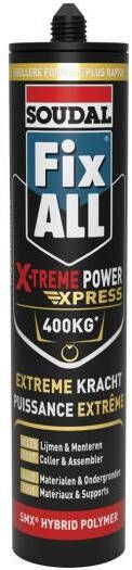 Soudal Fix -All X-Treme Power X-Press | Montagelijm | Zwart | 280 ml 155119
