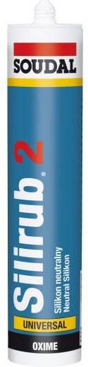 Soudal Silirub 2 | Siliconenkit | Transparant | 600 ml 104073