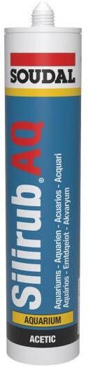 Soudal Silirub AQ | Siliconenkit | Transparant | 300 ml 102543