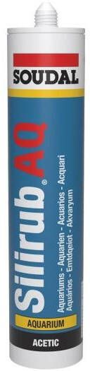 Soudal Silirub AQ | Siliconenkit | Zwart | 300 ml 105751