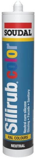 Soudal Silirub Color | Siliconenkit | Steen Grijs Ral 7030 | 300 ml 113159