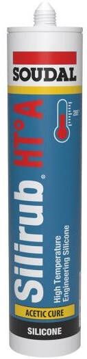 Soudal Silirub HT° A | Zwart | 300 ml 108265