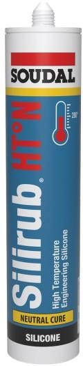 Soudal Silirub HT° N | Zwart | 300 ml 108266