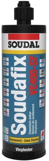 Soudal Soudafix (Vinylester)VE400-SF | Chemisch anker | 280 ml 117475