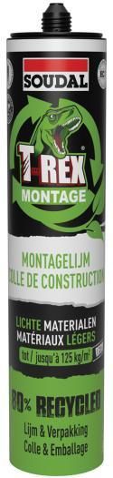 Soudal T-Rex Montage Lichte Materialen | Beige | 310 ml 157564