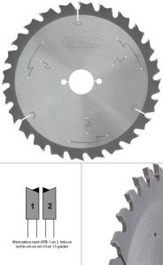Spero 160mm hout TCT zaagblad 24 tands asgat 20mm