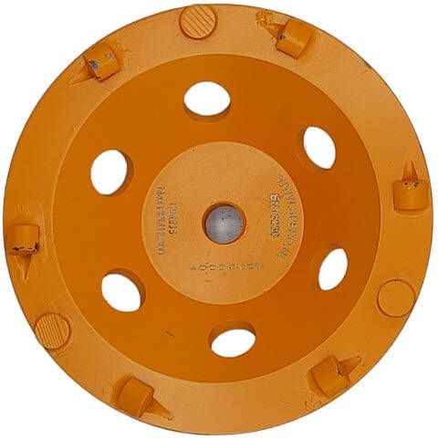 Spero Extra grof 9 segment PKD komslijpschijf | Ø125mm | coating lijm asbest & bitumen M14 H=40mm TBV SPHS1001B-PR PKD125M40