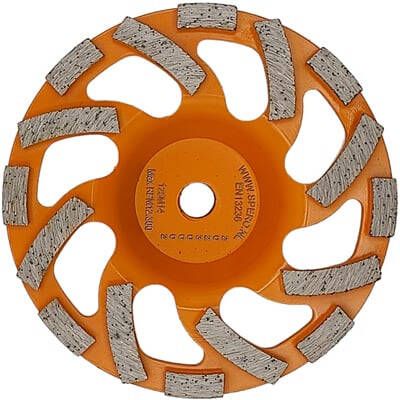 Spero Fijn epoxy diamant komslijpschijf | Ø125mm | epoxy coating lijm beton | M14 | H=40mm | TBV SPHS1001B-PR EPX125M40