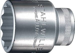 Stahlwille Dopsleutelbit | 1 2 inch 12-kant | sleutelwijdte 10 mm | lengte 38 mm | 1 stuk 03010010