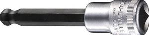 Stahlwille Dopsleutelbit | 1 2 inch binnen-6-kant | sleutelwijdte 10 mm | lengte 100 mm | 1 stuk 03280010