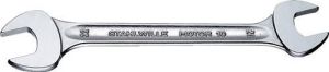 Stahlwille Dubbele steeksleutel | 8 x 9 mm lengte 140 mm | verchroomd | 1 stuk 40030809