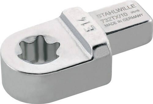 Stahlwille Insteekgereedschap | sleutelwijdte E10 9 x 12 mm | chroom-legering-staal | chroom-vanadium | 1 stuk 58291010
