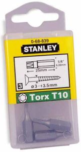 Stanley handgereedschap 1 4" Bits Torx T25 | 25 stuks
