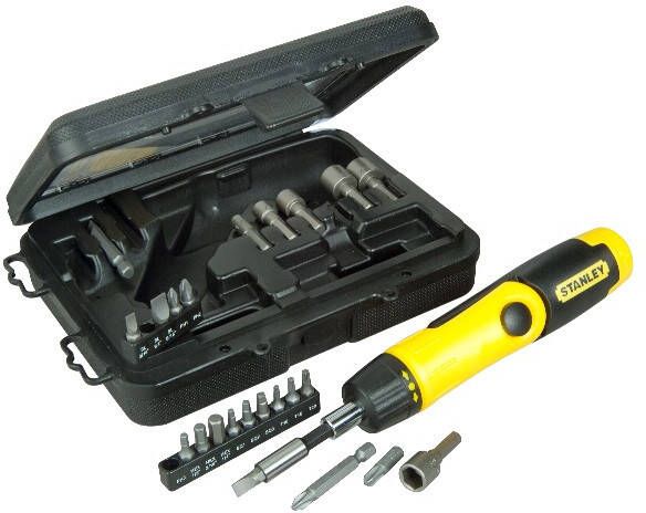 Stanley Handgereedschap 22 Delige Pistoolgreep Ratel-Bit-Set 0-63-022