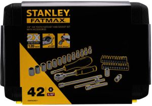 Stanley Handgereedschap FMMT82683-1 Fatmax Dopsleutelset 1 4" 42-delig FMMT82683-1