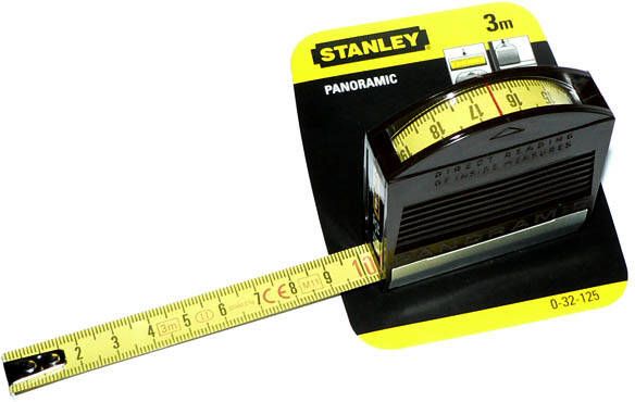 Stanley Handgereedschap Rolbandmaat Panoramic | 3m 12 7mm 0-32-125