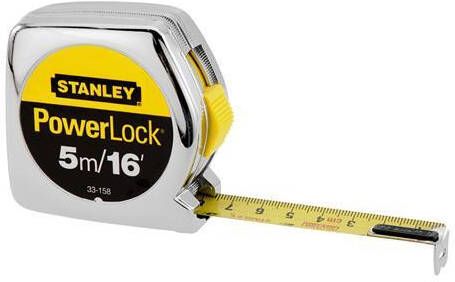 Stanley handgereedschap Rolbandmaat Powerlock | 5 meter 16&apos;