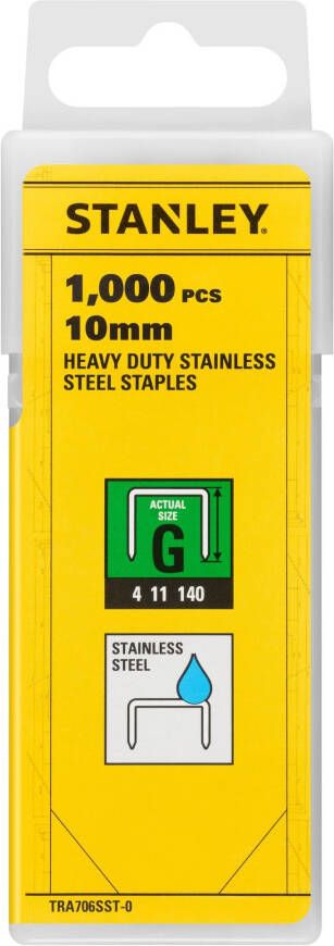 Stanley Handgereedschap RVS Nieten 10mm | Type G | 1000 stuks TRA706SST-0