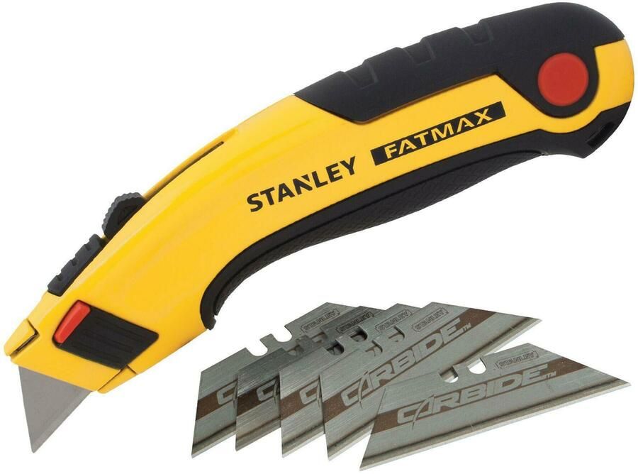 Stanley Handgereedschap FatMax Uitschuifbaar Mes + 5 Carbide reservemessen 7-10-778