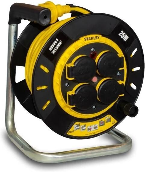 Stanley Kabelhaspel 25 meter H05VV-F 3x1.5mm² IP44 STA279576