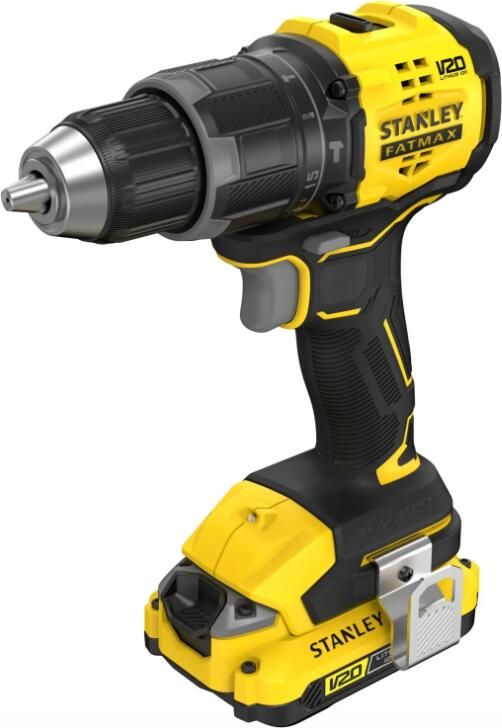 Stanley Schroef- klopboormachine SFMCD716D2A-QW | Brushless | V20 | 18V | Incl. 100 accessoires in koffer | Incl. 2x 2.0Ah accu SFMCD716D2A-QW