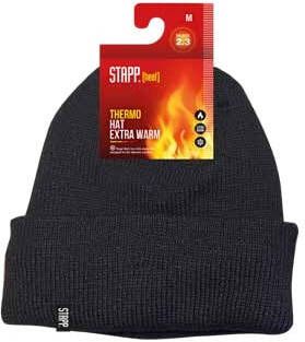 Stapp Heat Unisex Beanie Thinsulate 1-Pack 70601 Thermo | Zwart 6990 | Maat L 8721198029254