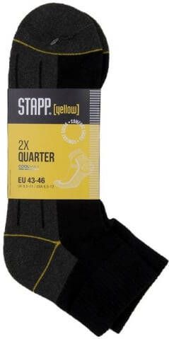 Stapp Yellow Quarter 2-Pack Sokken 4435 | 699 Zwart | 38.134.046.43