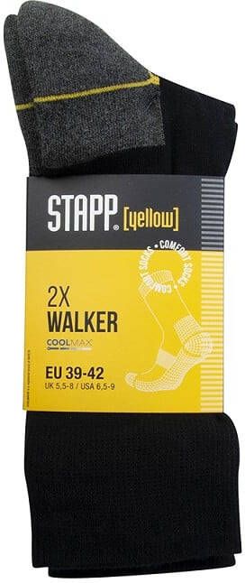 Stapp Yellow Walker Coolmax 2-Pack Sokken 4425 | 699 Zwart | 38.134.009.01