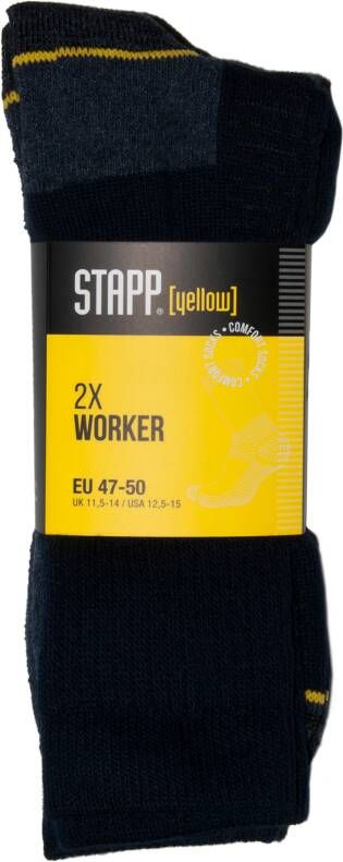 Stapp Yellow Worker 2-Pack Sokken 4415 | 499 Marine | 38.134.006.01