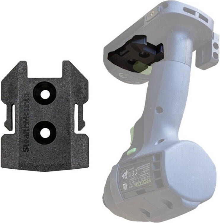 StealthMounts Gereedschapbevestigingen voor Festool 18v | Zwart | 4 stuks TM-FT18-BLK-4