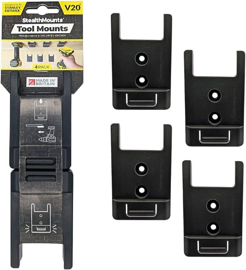 StealthMounts Gereedschaphouders voor Stanley Fatmax V20 | Zwart TM-ST20-BLK-4