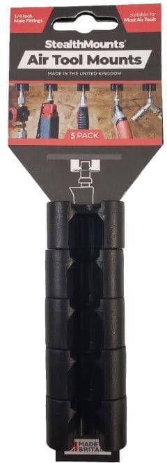StealthMounts Luchtgereedschapbevestigingen | Zwart | 5 stuks OM-ATM-BLK-5