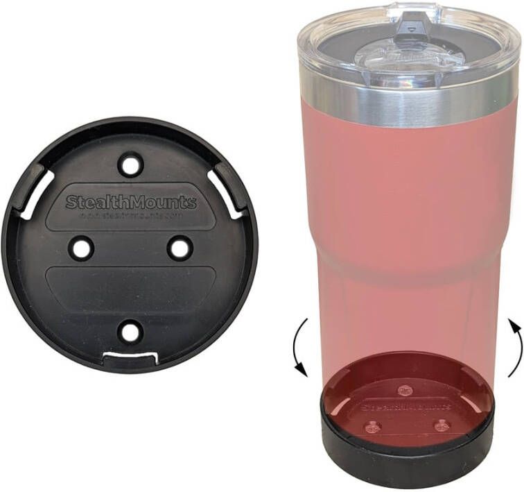 StealthMounts Milwaukee Bekerhouder | Zwart MW-PAC-CUP-1