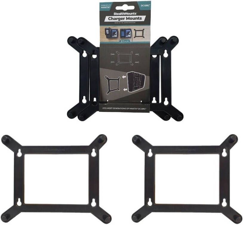 StealthMounts StealthMount voor Makita Enkele lader | Zwart | 2 stuks CMC-MK-S