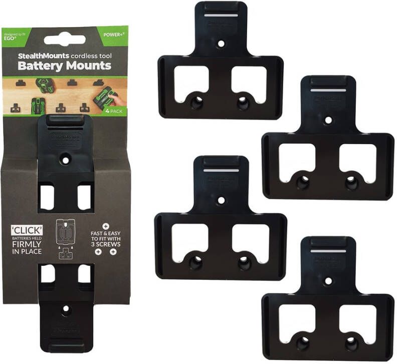 StealthMounts voor Ego 56v | Zwart | 4 stuks BM-EG56-BLK-4