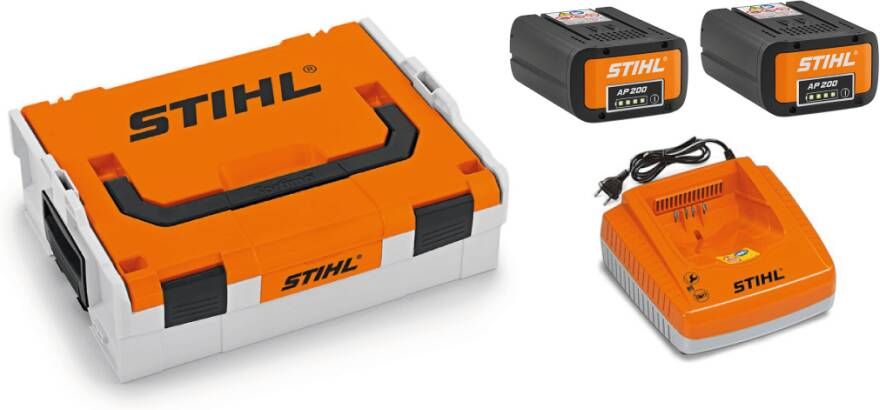 Stihl Battery-Box S | 2x Accu AP 200 + 1x AL 301 Snellader 48502000033