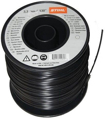 Stihl Maaidraad rond Ø 3 mm x 137 0 m Zwart 9302287