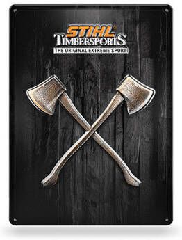 Stihl Metaalplaat "Timbersports" | 30 x 40 cm 4205600003
