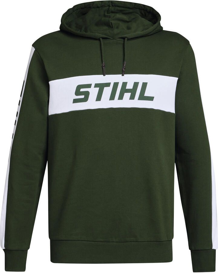 Stihl Accessoires Hoodie SZ L COLORBLOCK SLEEVE groen 04214001356