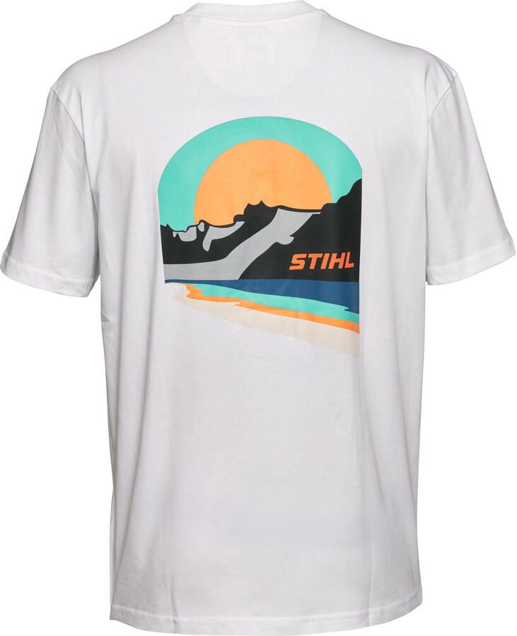 Stihl Accessoires T-shirt SZ L SUNSET WHITE wit 04213013456