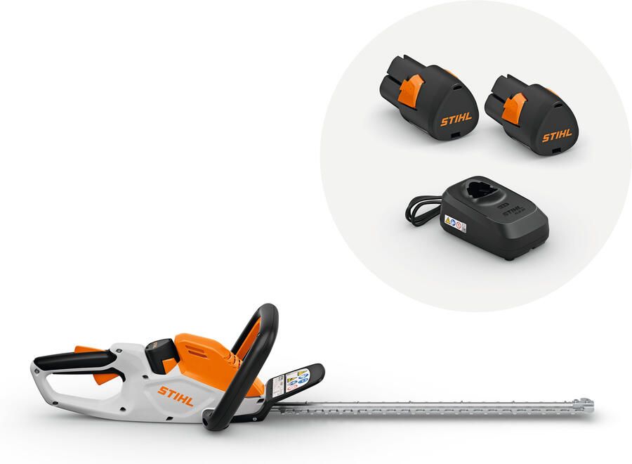 Stihl HSA 40 Set | Accu heggenschaar 500mm 20" (2x AS 2 accu + ALS 31 lader) HA080113546