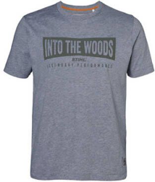 Stihl T-shirt "Woods" | Maat XL | Grijs 4201000960