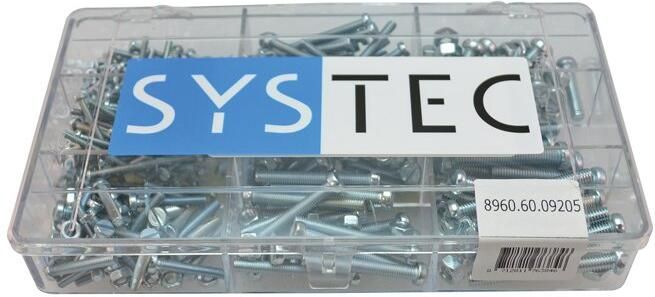 Systec Assortimentsdoos 9-Vaks Metaalschroef Vz +Moer Din84 934 8960.60.09205