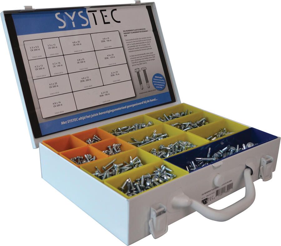 Systec Assortimentskoffer Plaatschroeven Zelfborend Vz Ck & 6K 8960.60.30220