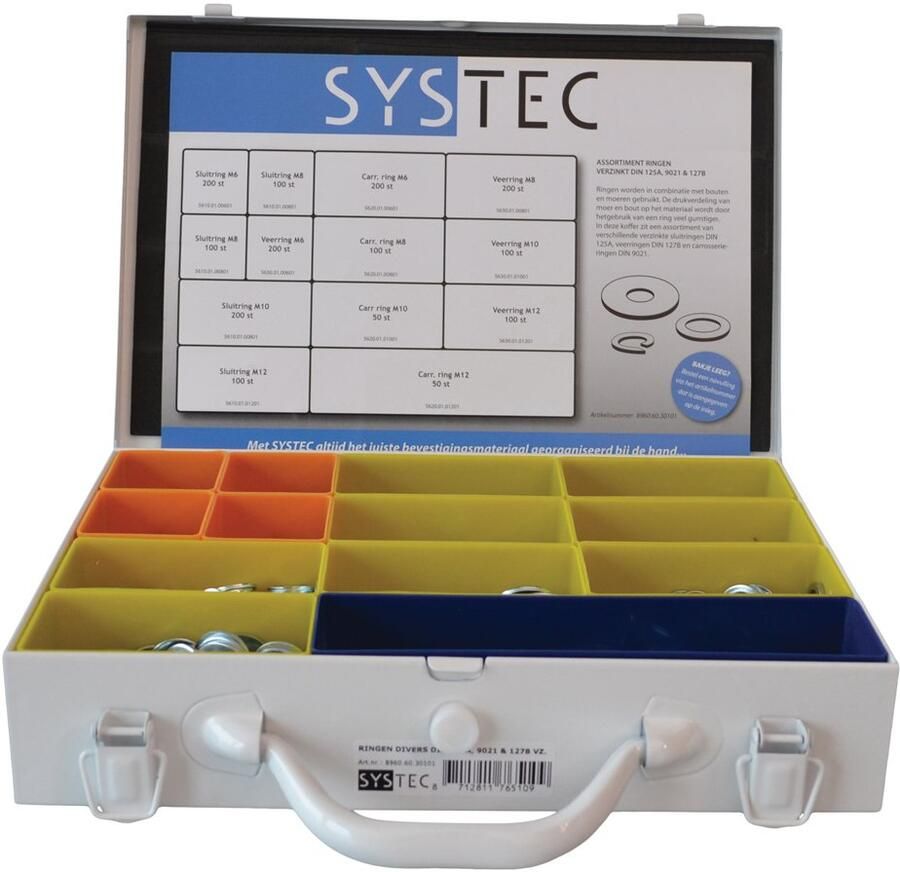 Systec Assortimentskoffer Ringen Vz Divers Din125A 9021 127B 8960.60.30101