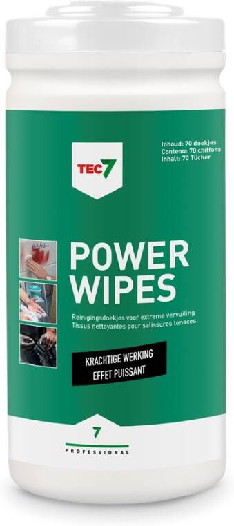 Tec7 Powerwipes Reinigingsdoekjes 70 doekjes 467030000