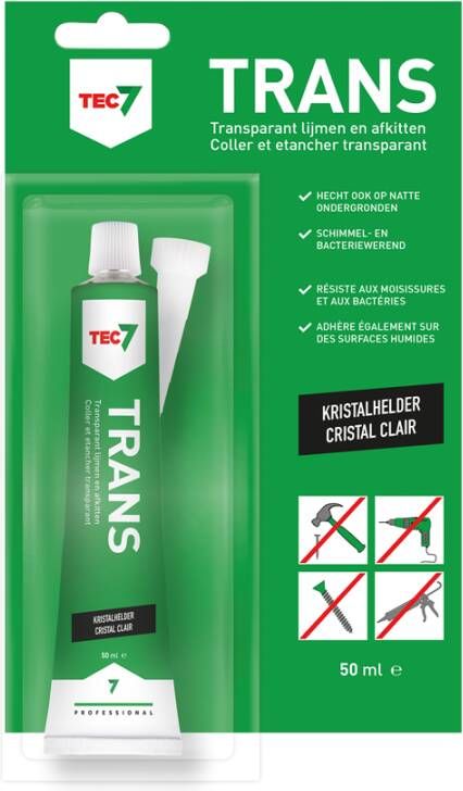 Tec7 Trans Blister Transparante voegkit 50ml 539503000