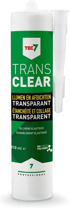 Tec7 Trans Patroon Transparante voegkit 310ml 539506000